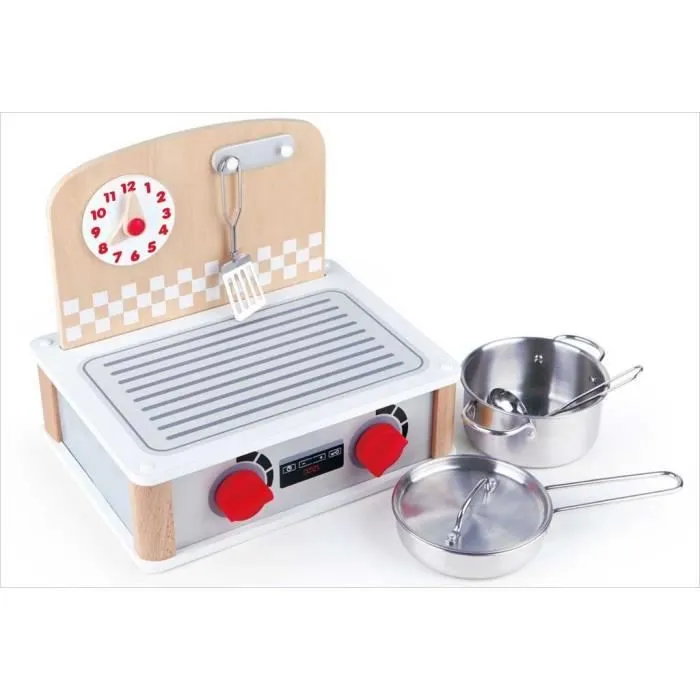 Mini Cuisinière barbecue en bois - Hape-2