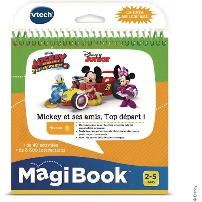 Livre Interactif Magibook - Mickey et ses Amis - VTECH - Niveau 1 - 32 pages illustrées-0
