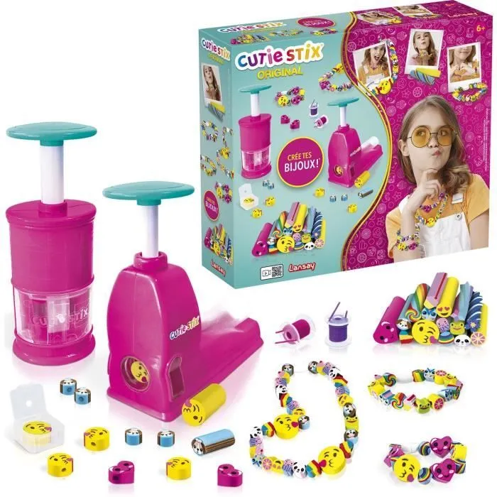 Set de Création Cutie Stix LANSAY - Activités Artistiques - Création de Bijoux - Dès 6 ans-7
