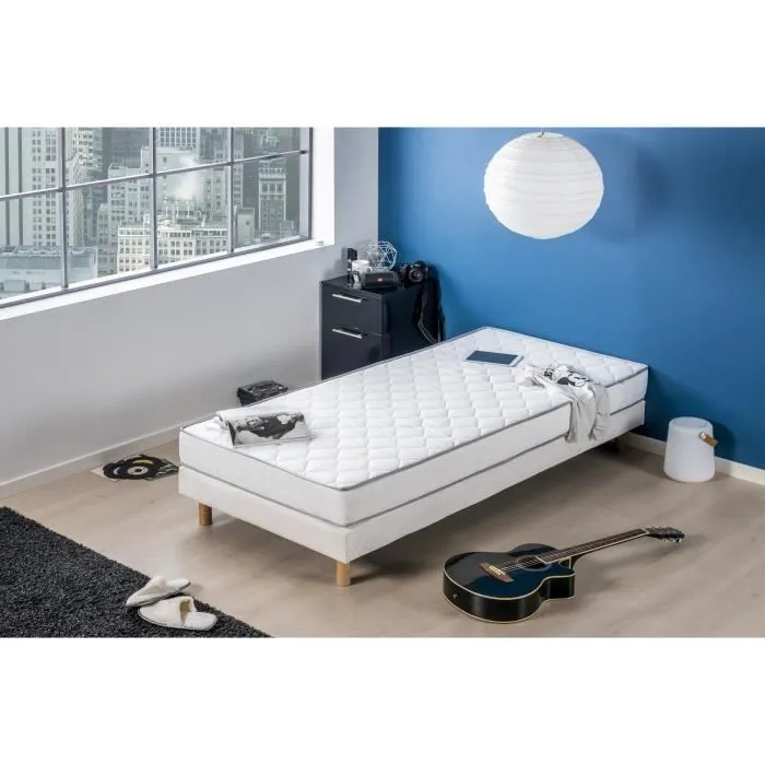 Matelas 90 x 200 DEKO DREAM - Epaisseur 16 cm - Mousse - Confort ferme - KIVA-0