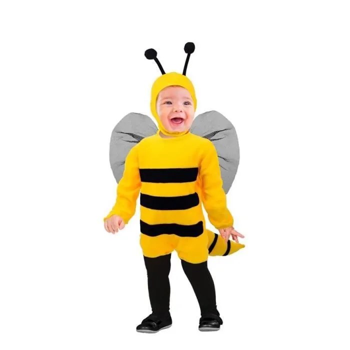 Déguisement d'abeille - WIDMANN - Costume enfant 3-4 ans - Chapeau inclus - Multicolore - Jaune-3