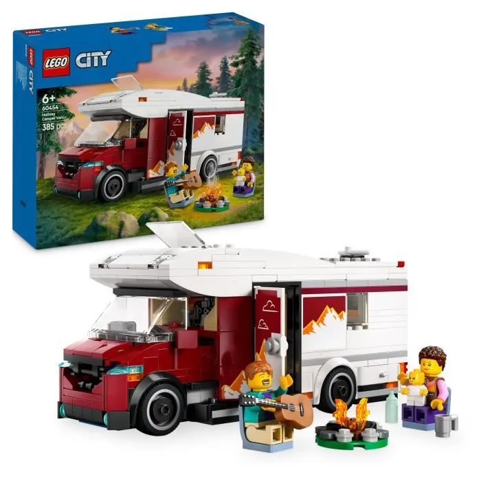 LEGO City 60454 Le camping-car d’aventures - Jeu de construction pour garçon dès 6 ans-0
