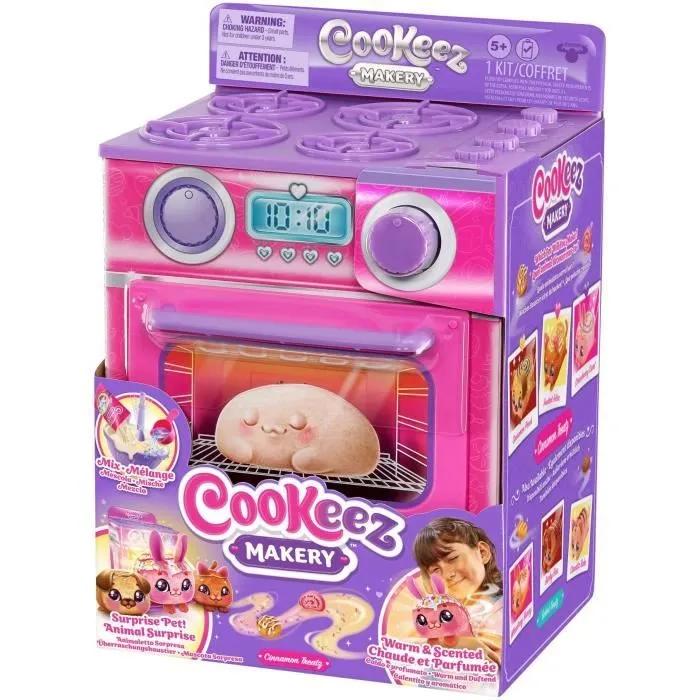 Fabrique à Pâtisserie Rose - MOOSE TOYS - COOKEEZ MAKERY - Four interactif, peluche parfumée et accessoires-5