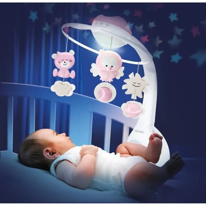 INFANTINO Mobile Fille Douce Nuit 3 en 1 Rose-1