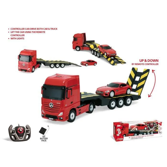 Kit Camion et Voiture Mercedes AMG GT RC - MONDO - Echelle 1:24 - Enfant - A partir de 3 ans-2