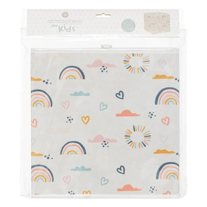 Boîte de rangement "Arc-en-ciel" H29cm - Multicolore - Atmosphera createur d'interieur-1