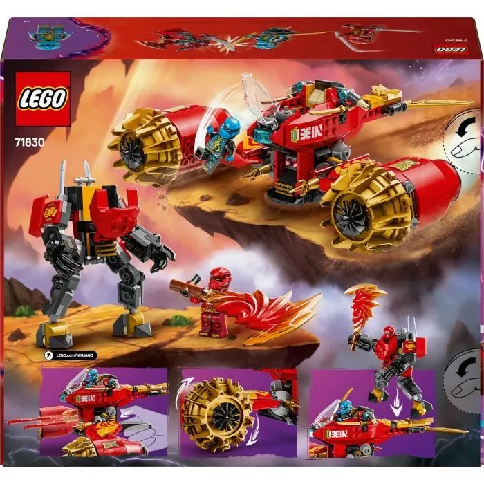 LEGO NINJAGO 71830 La moto tempête du robot de Kai - Jouet de construction pour garçon-5