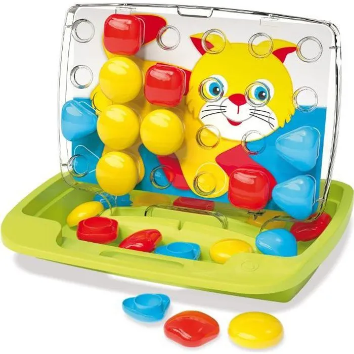 Jeu de mosaïques Pixel Baby - QUERCETTI - Mixte - A partir de 18 mois - Dimensions 34 x 29 x 8 cm-0