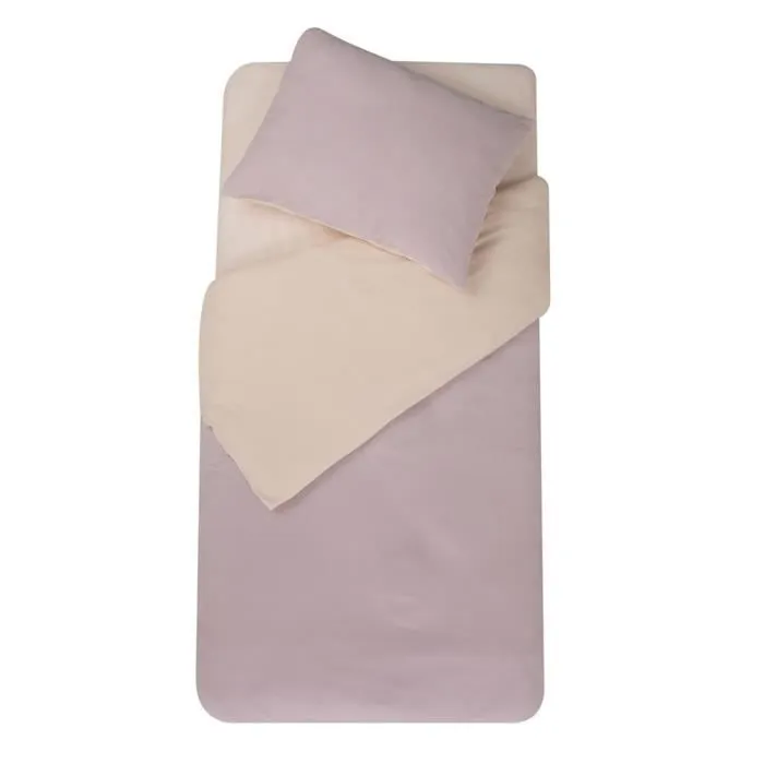 Parure de couette bicolore pour enfant Violet 100x140 cm-0