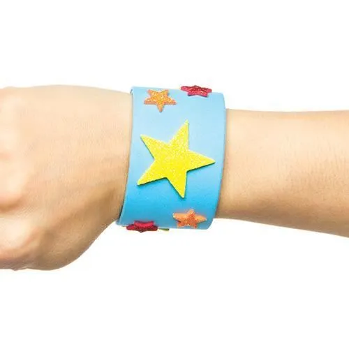 Lot de 8 Bracelets À claquer en Mousse à personnaliser - Idéal comme cadeau de pochette surprise-1
