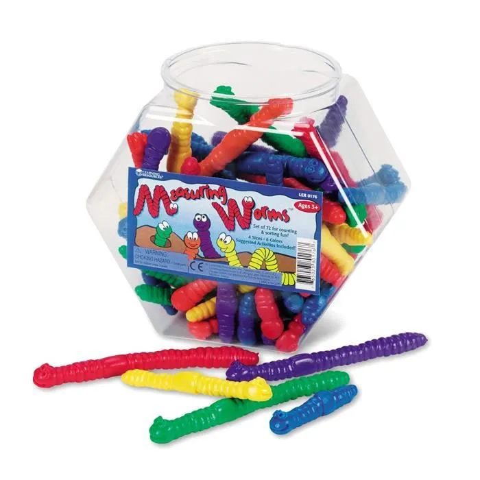 Asticots de mesure - Learning Resources - Jeu de 72 - 3 ans - Enfant - Mixte-0