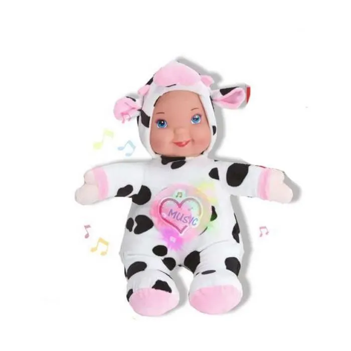 Bébé poupée Reig Vache 35 cm Peluche musicale-0