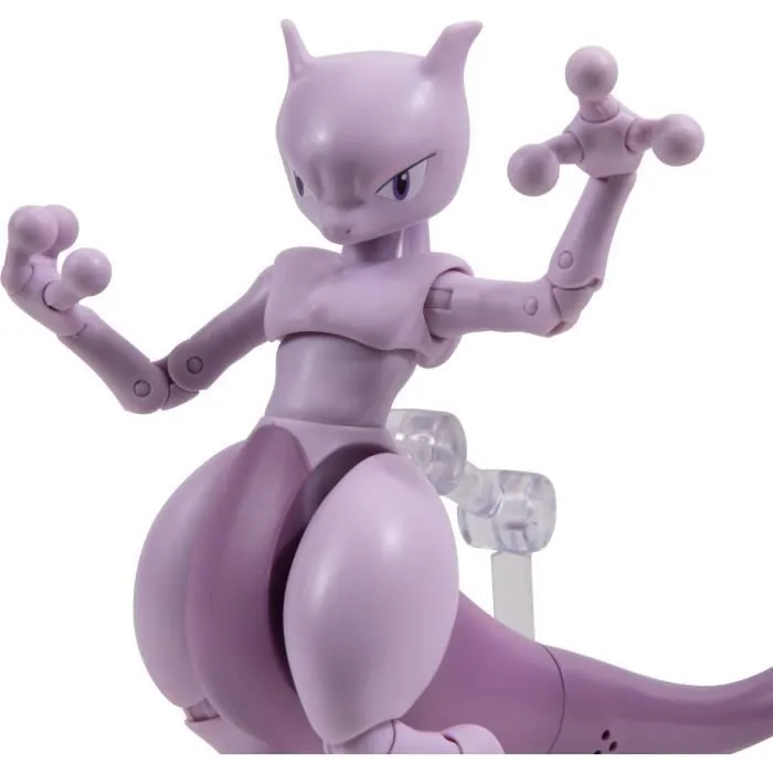Figurine - BANDAI - Pokémon Mewtwo - 12 cm, ultra articulée et très détaillée-4