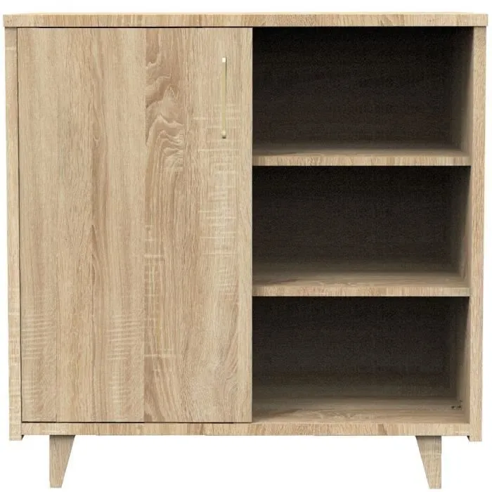 Chambre duo bébé - SAUTHON - Sam Chêne doré - Lit bébé 120 x 60 cm et commode à langer-3