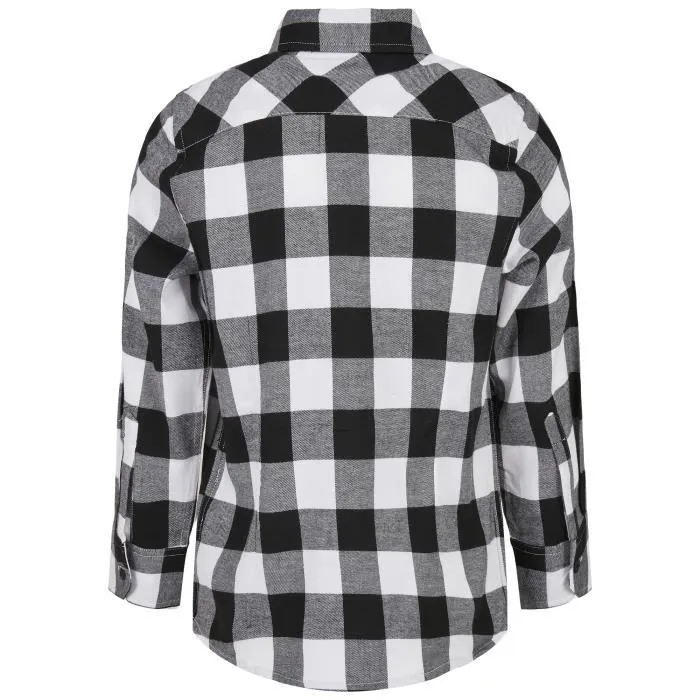 Chemise enfant - Urban Classics - Flanelle - Noir/blanc - Manches longues - Coupe regular-1