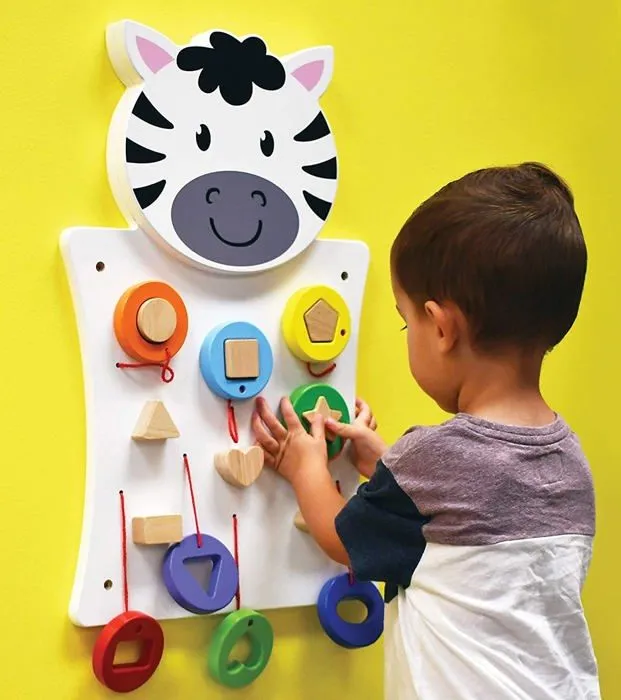 Jeu d'assemblage - jeu de construction - jeu de manipulation Viga toys - 50681 - Jeu Mural - Zebre,-2