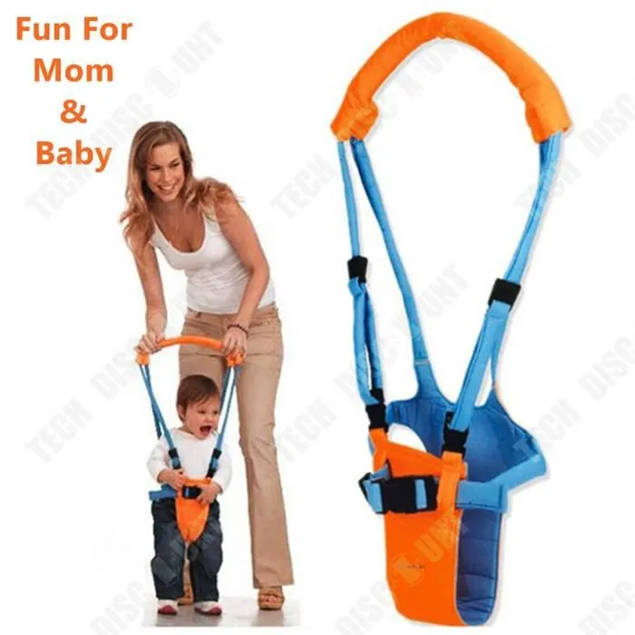 harnais de marche bébé bretelle apprentissage protection bébé garantie réglagle aide premier pas ceinture légère transport-1
