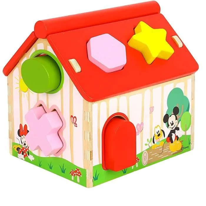 Maison de formes - Disney - Mickey Mouse - 11 pièces - Multicolore - 16 x 13,4 cm-0
