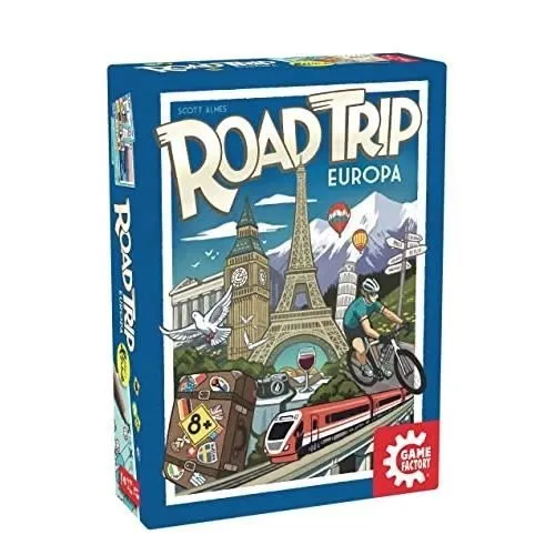 Jeu de cartes Game Factory Road Trip Europe - À partir de 8 ans - Multicolore-0