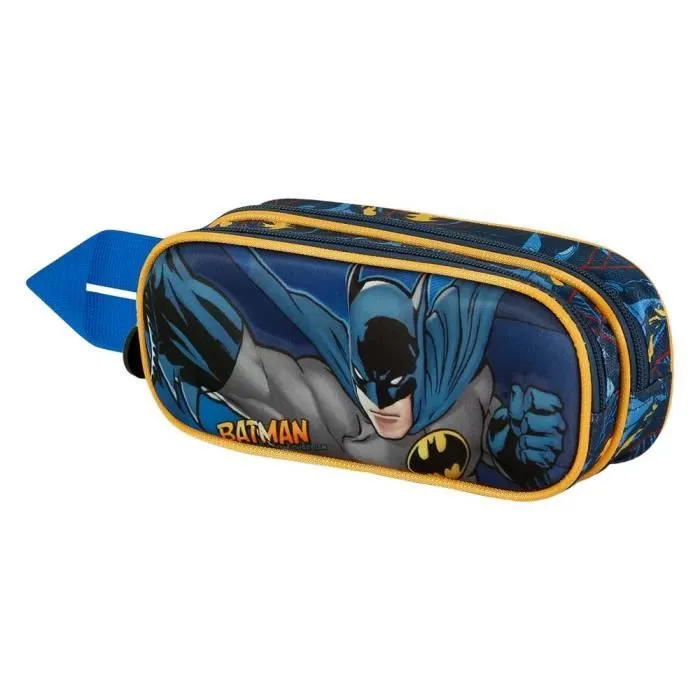 Trousse Double 3D - DC Comics Batman Night - Bleu Foncé - Taille Unique-0