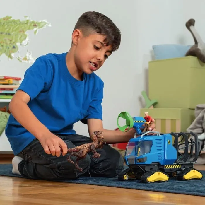 Véhicule de Capture Dino - Coffret de figurines dinosaures - Jouets Schleich 42604 Dinosaurs - Dès 4 ans-2