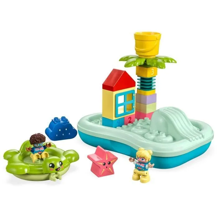 LEGO® DUPLO 10989 Le Parc Aquatique, Jouet pour Enfants Dès 2 Ans, Jeu d'Eau pour Baignoire-0