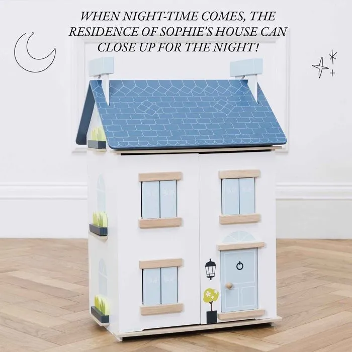 Maison de poupée - Le Toy Van - Sky - Bois naturel - Bleu pastel - 3 ans et plus-5