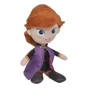 Peluche Frozen II 760018436B - DISNEY FROZEN - Ana - 30 cm - Mixte - Enfant - Noir, violet et marron-0