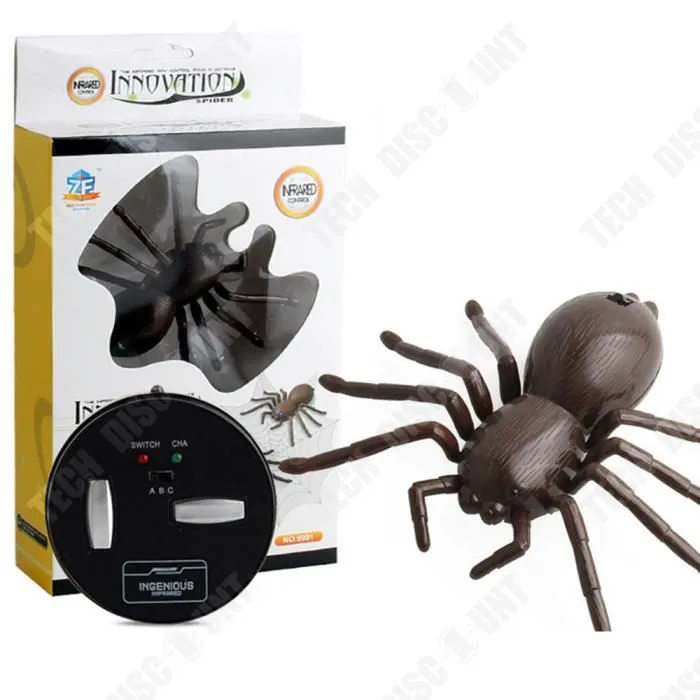 TD® Télécommande infrarouge électrique Simulation Induction Spider jouets animaux délicats jouets télécommandés électriques pour enf-0