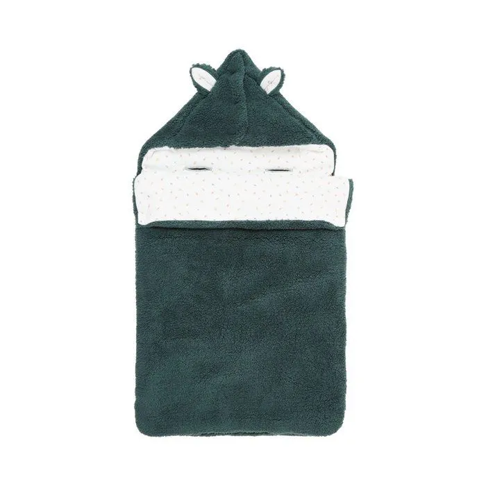 Nid d'ange en fausse fourrure Green Forest-0
