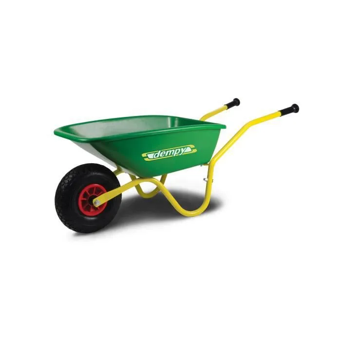 Remorque - Chariot BERG Dempy - Brouette pour Enfant de 3 Ans - Vert-0