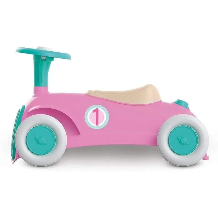 Porteur - Baby Clementoni - Ma première voiture rose - 100% recyclé - 10 mois à 3 ans-3