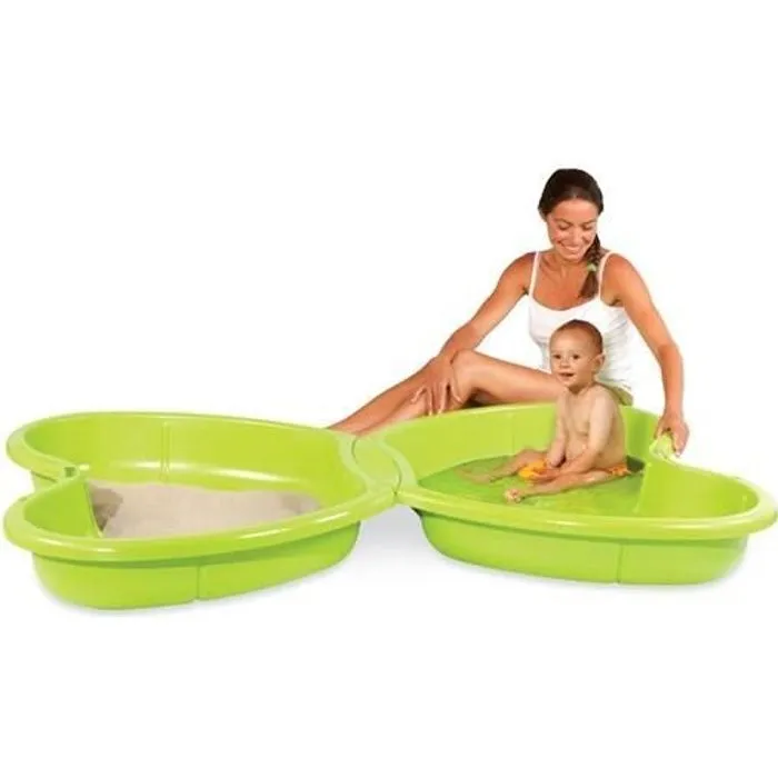 Bac à sable papillon - SMOBY - pour enfants de 2 ans - avec espace sable et eau-0