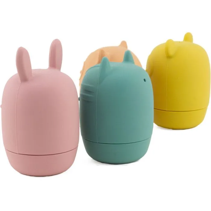 Jouets de bain - Ulysse - Animaux aspergeurs - Silicone - 4 pièces - Mixte-3