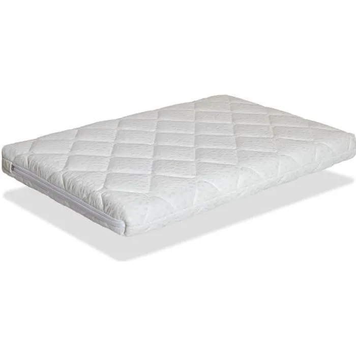 Matelas de Bébé Berceau 80x50 Epaisseur 7 CM MINI CARAMEL - Noyau en mousse perforée et Respirant - DORMALIT-0