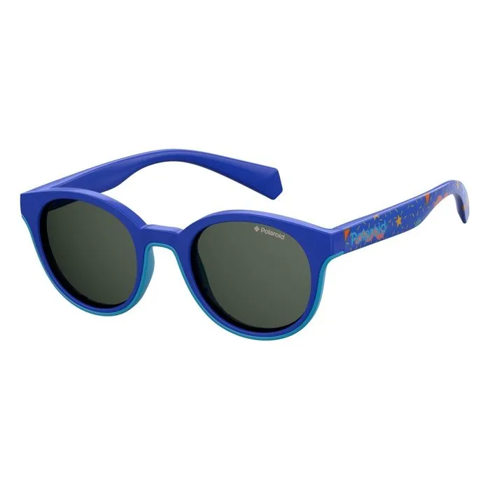 Lunettes de soleil - POLAROID - PLD 8036-S - Bleu - Protection catégorie 3 - Monture ronde en plastique-0