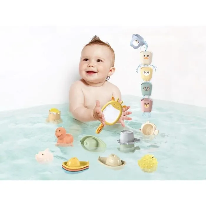 Jouets aquatiques pour enfants - EliNeli - jeux bain 5 en 1 - Animaux du zoo - 5 pièces - Mixte-1