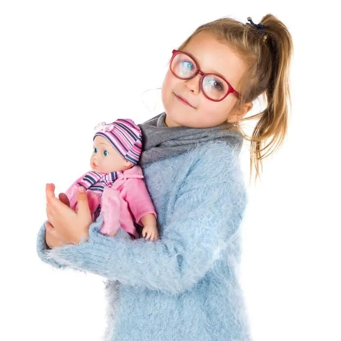Kinderplay Poupée Bébé Poupee Qui Parle Mama Papa, Taille 35 cm - Jouet Bebe Poupon Fille Bebe Taille 14’’, KP4839-3