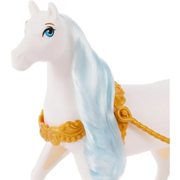 Calèche de Cendrillon - MATTEL - Disney Princesses - Détails dorés - Cheval blanc - À partir de 3 ans-4