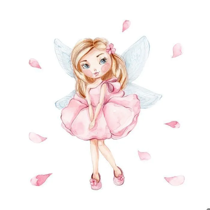 Coffre à jouets pour enfants - DARIA - Boîte de rangement - Vérin pneumatique – BLANC "fille avec des ailes"-3