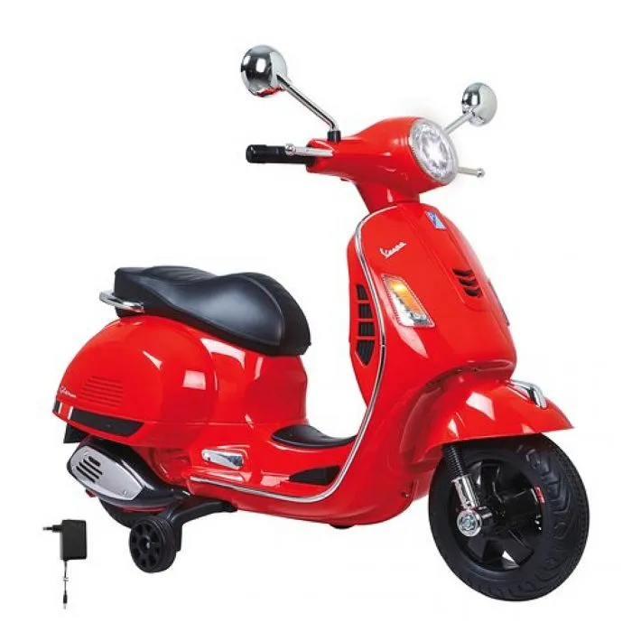 Voiture électrique pour enfant Vespa GTS Rouge 12V - JAMARA - 3 roues - Livré monté-1