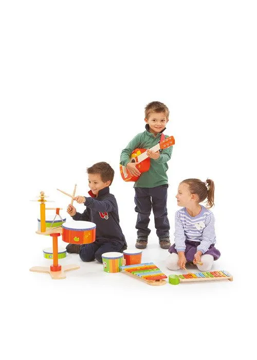 Instrument de musique - Xylophone grenouille en métal - SEVI - 82539 - 4 partitions incluses-3