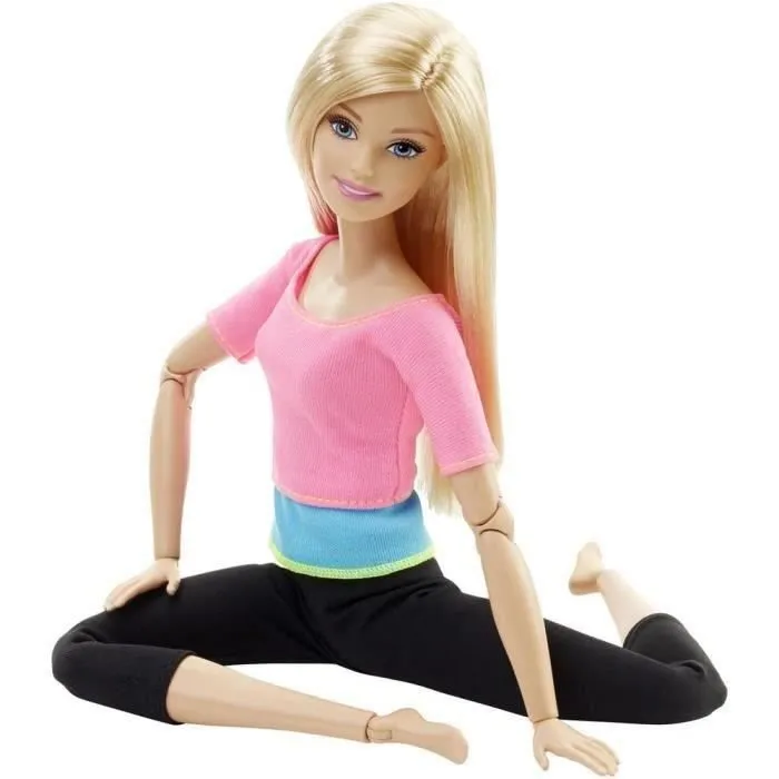 Poupée Barbie Fitness Haut Rose - Marque BARBIE - Articulations souples - Pour enfants de 3 ans et plus-1