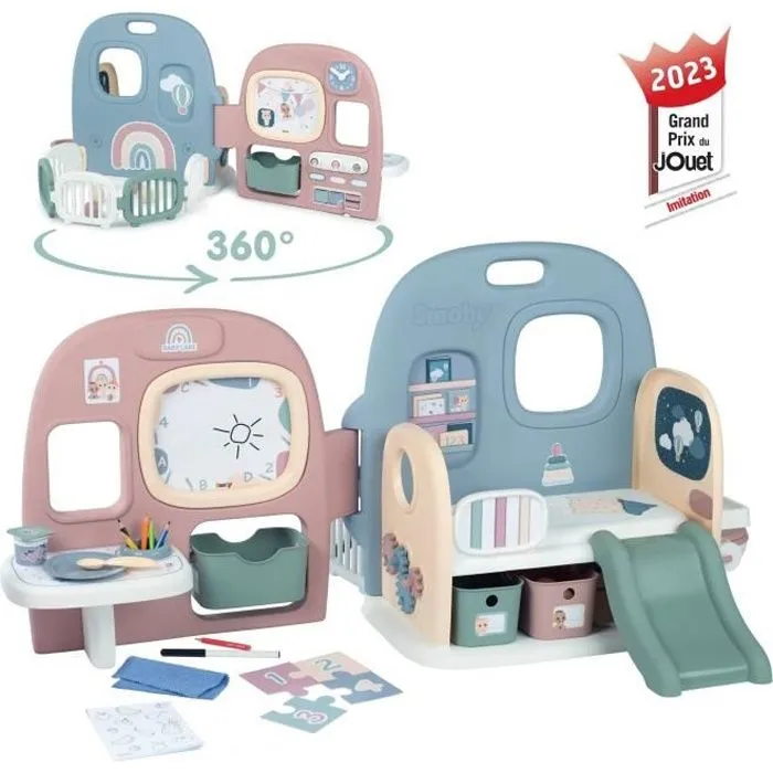 Smoby - Baby Care - Crèche 5 Espaces + 27 Accessoires - Poupon jusqu'à 42 cm-0