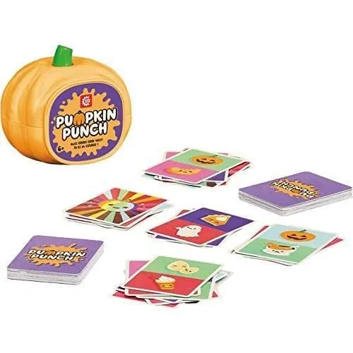 Game Factory Pumpkin Punch Jeu de réaction Rapide pour Amis et Famille Jeu de Cartes pour Enfants à partir de 6 Ans --1