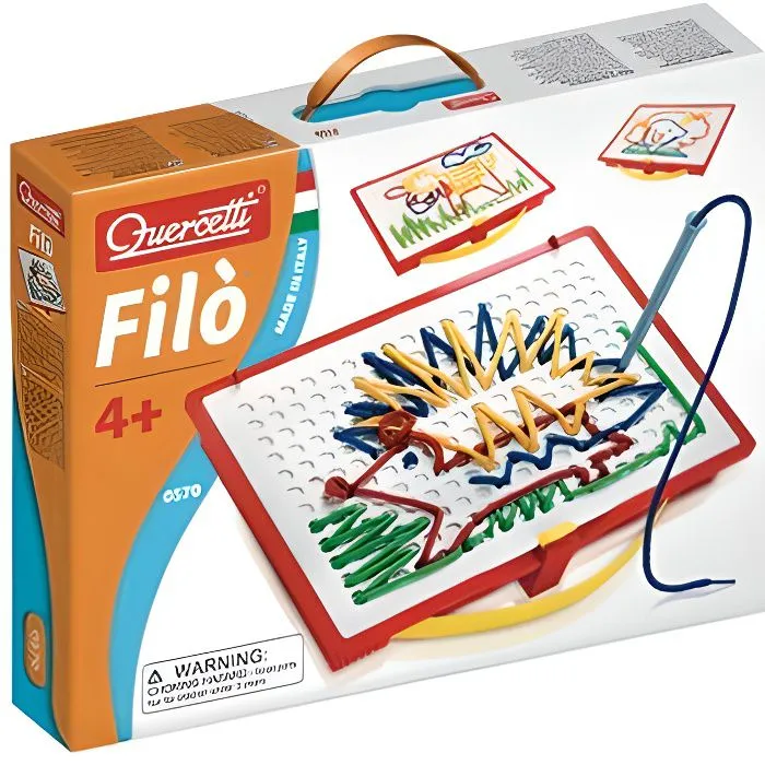 Jeu de dessin lacets Filo - QUERCETTI - Mixte - A partir de 4 ans - Multicolore-0