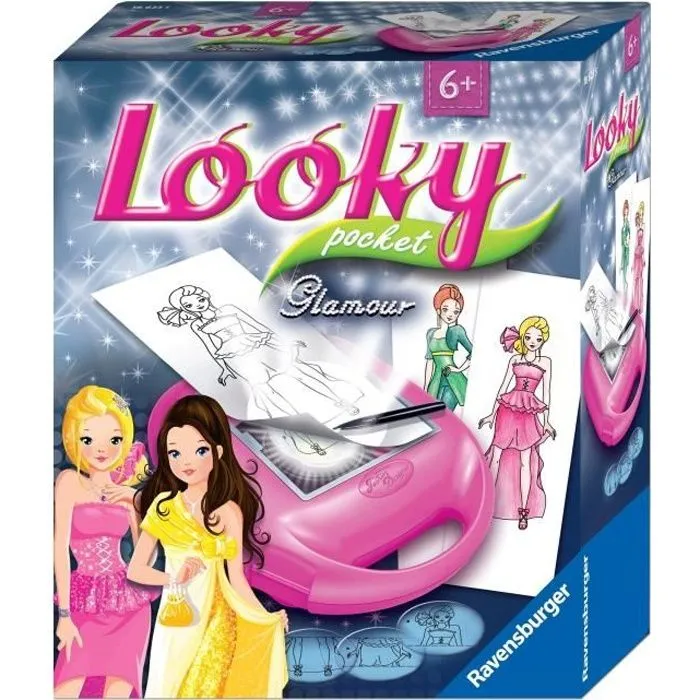 Machine à dessiner - Ravensburger - Looky pocket glamour - Dessins de mode - Zoom malin - dès 6 ans-0