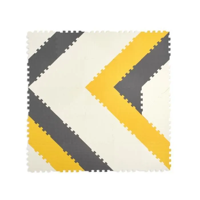 FORMULA BABY Lot de 50 Dalles en mousse 3 couleurs (Beige, Anthracite, Orange) - Utilisable à partir de 10 mois-0