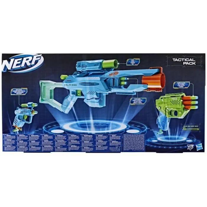 Pack tactique Nerf Elite 2.0 - NERF - Operator DB-2, Trio TD-3, Ace SD-1 - 20 fléchettes incluses-4