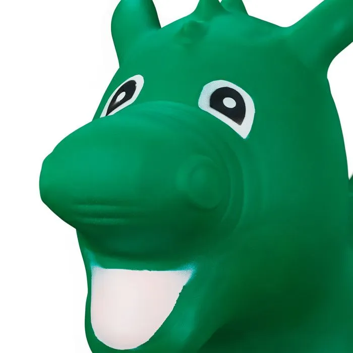 Relaxdays Animal sauteur dragon, avec pompe à air, supporte jusqu’à 80 kg, sans BPA, pour enfants, vert-5